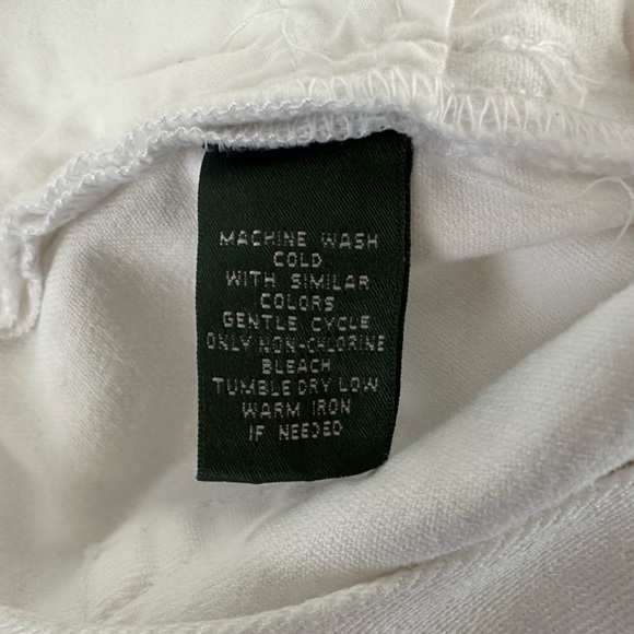 Ralph Lauren white jeans. Size 8. - Picture 5 of 5